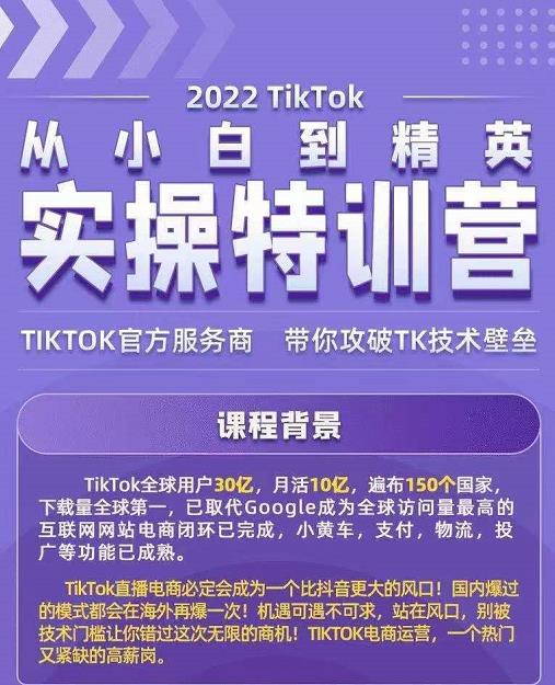 Seven漆·2022Tiktok从小白到精英实操特训营，带你掌握Tiktok账号运营-网创学社